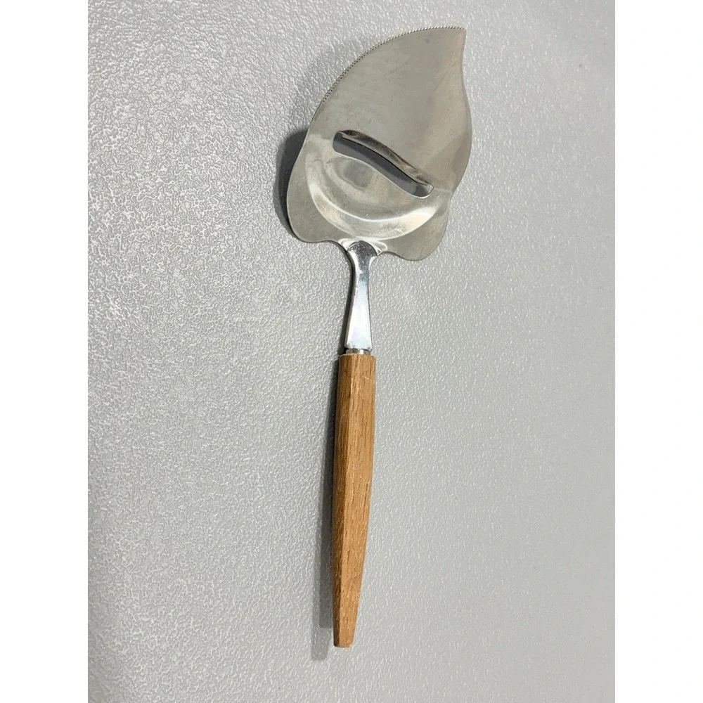 Vintage Cheese Slicer Wood Handle Stainless Steel Japan